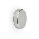 MAUL neodymium schijfmagneet, ft 12 x 3 mm, trekkracht 2,5 kg, zilver, blister van 10 stuks