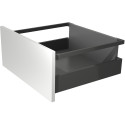 Kit de tringles longitudinales anthracite 550mm pour tiroirs à casseroles Slim / pce