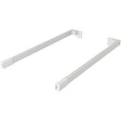 Kit de tringles longitudinales blanc 400mm pour tiroirs à casseroles Slim / pce