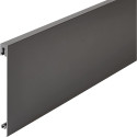 Façade en aluminium anthracite ht.110mm à recouper pour tiroir intérieur et tiroir à casseroles intérieur Slim longueur 1,2m / p