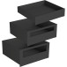 Frontpaneel in antraciet aluminium, 110 mm hoog, op maat te snijden voor interne lade en interne pannenlade Slim, lengte 1,2 m /