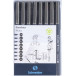 Schneider fineliner Pictus, etui van 8 stuks, zwart