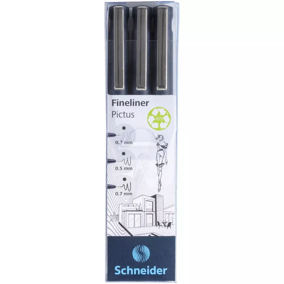 Schneider fineliner Pictus, etui van...