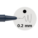 Schneider fineliner Pictus, etui van 3 stuks, zwart