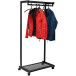 MAUL kledingrek bolero mobiel, ft 78 x 166 x 46 cm, max. 46 kg, 20 kg per stang, zwart RAL9004