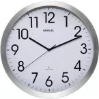 MAULmove 40RC Radio-Controlled Wall Clock, 40 x 5.1 cm, Aluminum Frame