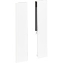 White Front Fittings Kit Height 199mm for Aluminum Drawer Front Inside Slim per piece
