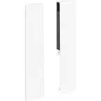 Kit de raccords de façade blanc hauteur 199mm pour façade en aluminium de tiroir à casseroles intérieur Slim / pce