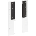 Frontpaneelconnectorset, wit, hoogte 199mm voor aluminium frontpaneel van interne pannenlade Slim / pce