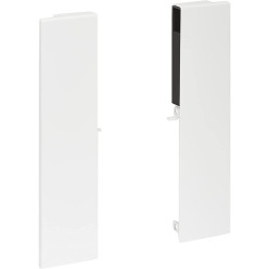 Frontpaneelconnectorset, wit, hoogte 167mm voor aluminium frontpaneel van interne  pannenlade Slim / pce