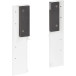 White Front Connector Kit 167mm Height for Aluminum Pot Drawer Inner Slim / pc