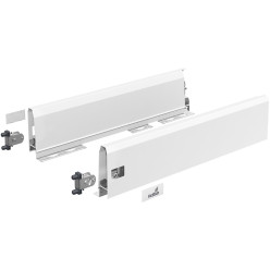 Ladezijde kit wit hoogte 126mm, diepte 650mm Hettich ArciTech / pce
