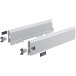 Hettich ArciTech Silver Drawer Side Kit 126mm Height 300mm Depth per piece