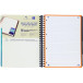 Oxford School Project Book A4+ Wirebound 4-Hole Ruled Aqua Blue
