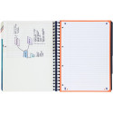 Oxford School Project Book A4+ Wirebound 4-Hole Ruled Aqua Blue