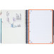 Oxford School Project Book A4+ Wirebound 4-Hole Ruled Aqua Blue