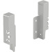 Montagekit zilver, hoogte 126mm voor Hettich ArciTech achterwand / pce
