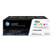 HP toner 410X, 5.000 pagina's, OEM CF252XM, cyaan, magenta en geel