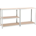 Avasco étagère Strong 175, ft 176 x 120 x 40 cm, 5 tablettes, galvanisé