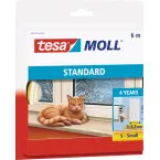 Tesa Moll Standard tochtstrip I-profiel, 6 m, wit