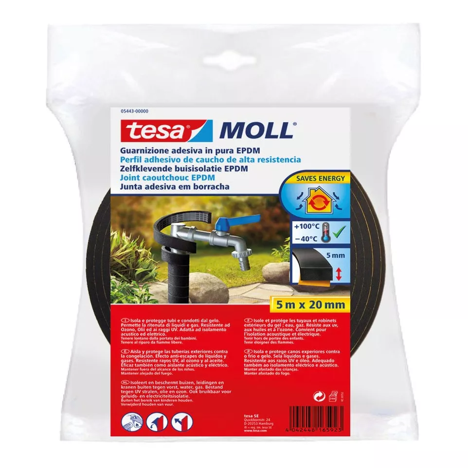 Tesa Moll  buisisolatie EPDM, 5 m x...