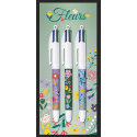 Bic 4 Colours Décor Limited Edition stylo bille 4 couleurs, moyen, 4 couleurs d'encre classique