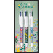Bic 4 Colours Décor Limited Edition stylo bille 4 couleurs, moyen, 4 couleurs d'encre classique