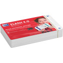 Oxford Flash 2.0 Flashcards, Ruled, A7, White, Pack of 80 Sheets