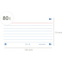 Oxford Flash 2.0 flashcard starterkit, gelijnd, A7, wit, pak van 80 vel