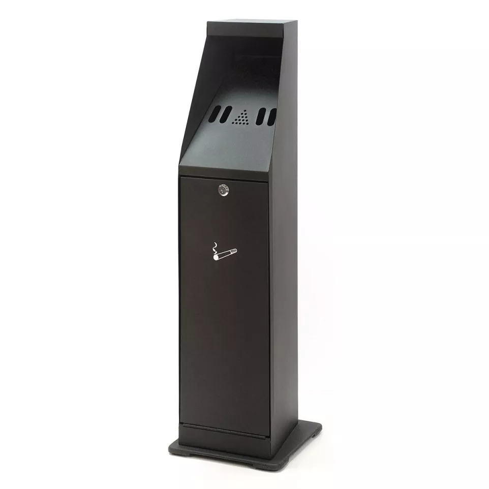 Freestanding Black Ashtray Bin 4.4 L