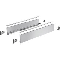 Kit de côtés de tiroir argenté hauteur 101mm, profondeur 300mm Hettich Avantech You / pce