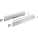 Set ladezijwanden zilver hoogte 77mm, diepte 450mm Hettich Avantech You / pce