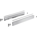 Set ladezijwanden zilver hoogte 77mm, diepte 400mm Hettich Avantech You / pce