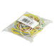 Q-CONNECT élastiques, largeur 1,5 mm, longueurs différentes, 25 g, couleurs assorties
