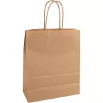Brown Paper Bag, Flat 22 x 10 x 28 cm