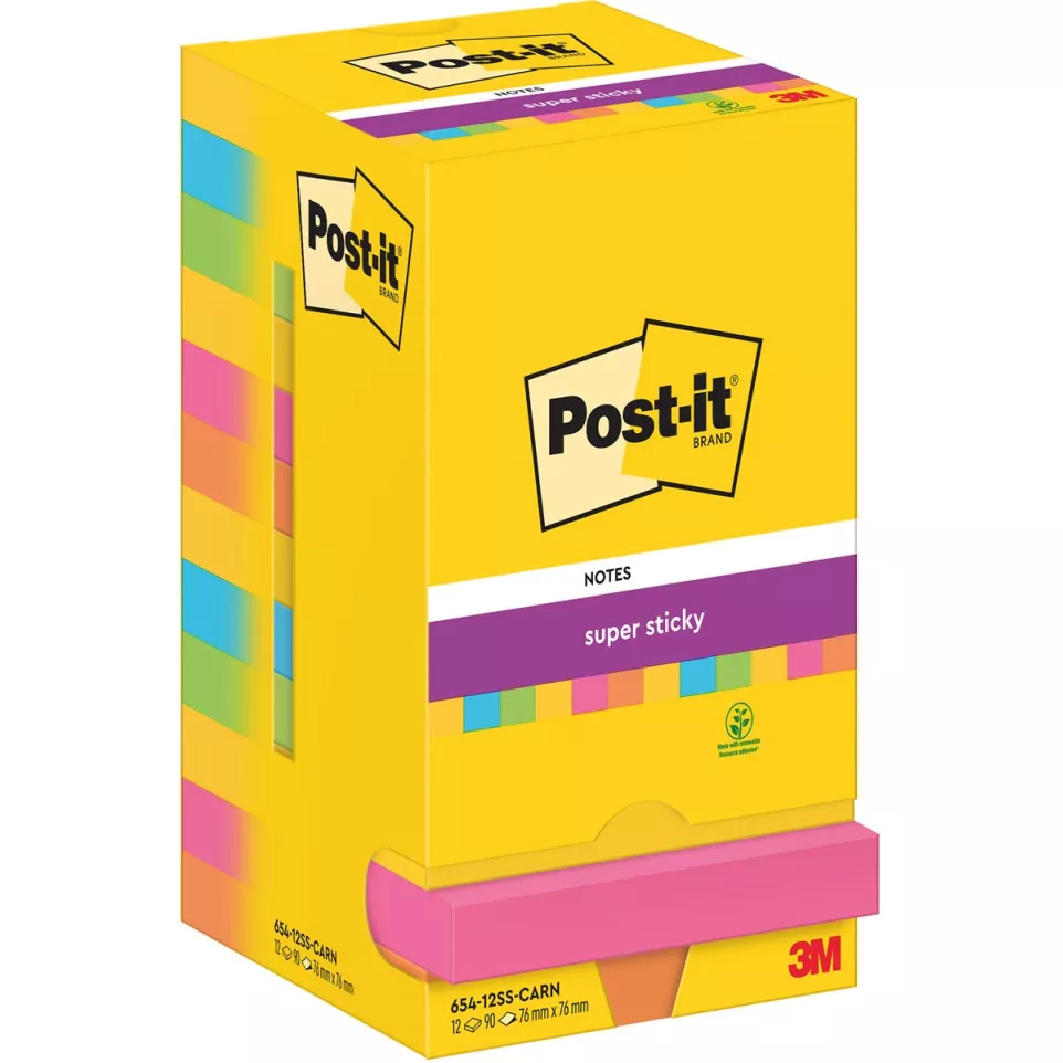 Post-It Super Sticky Notes Carnival,...