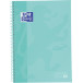 Oxford Touch Spiral Notebook A4 Plus 160 Pages 5mm Grid Pastel Turquoise