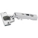 Intermat 9943 110° vernikkeld Flash snelscharnier (Ø10x11mm), zonder soft-close functie en zelfsluitend, voor opliggende deuren 