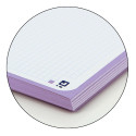 Oxford School Touch bloc spirale, ft A4+, 160 pages, quadrillé 5 mm, violet pastel
