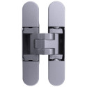 Charnière invisible KUBIKINA K6100 chromé/satiné pour épaisseur de panneau min.18mm / pce
