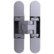 Charnière invisible KUBIKINA K6100 chromé/satiné pour épaisseur de panneau min.18mm / pce