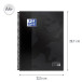 Oxford Classic Spiral Notebook A4 Plus 160 Pages 5 mm Grid Black