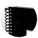 Oxford Classic Spiral Notebook A4 Plus 160 Pages 5 mm Grid Black