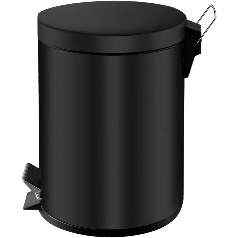 V-part poubelle à pédale 5 l, noir