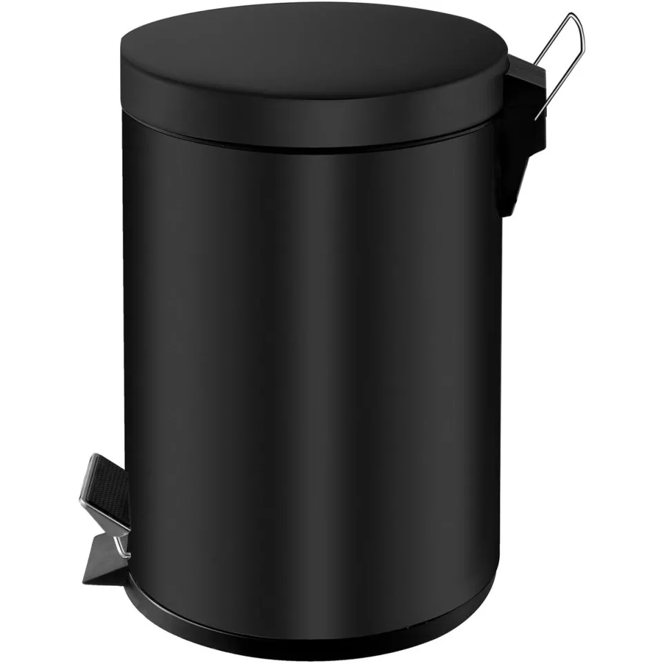 V-part poubelle à pédale 3 l, noir