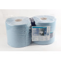 Tork Industrial Heavy Duty papier de nettoyage rouleau, 3-plis, système W1/W2, bleu, paquet de 2 rouleaux