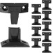 Paar Flink 2 PVC bevestigingsklemmen, zwart / 10pce