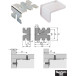 Hettich Euro angle bracket for 32 mm hole line per piece