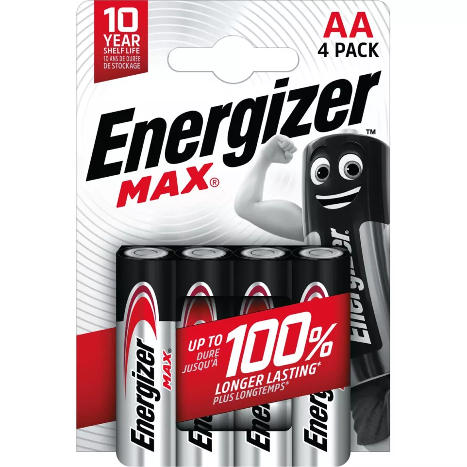 Energizer piles Max AA, blister de 4...