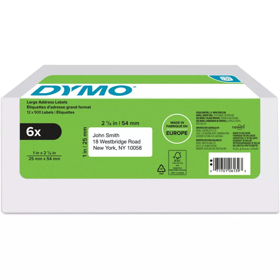 Dymo étiquettes LabelWriter, ft 25 x...